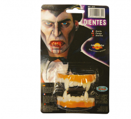 Dentes de vampiro de látex para o Halloween