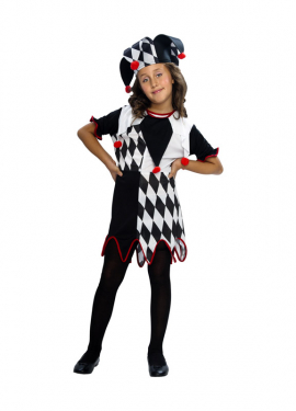 Fato de arlequim para menina