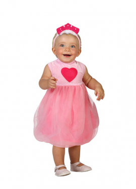 Fato de princesa rosa para bebê