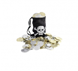 Pirate Treasure Bag with Coins