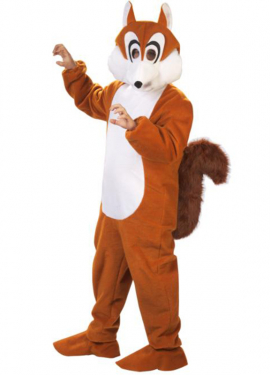Fato de raposa ou esquilo para adulto