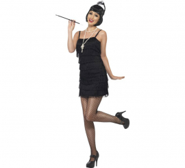 Flapper Kit: Wig, Necklace, Ribbon and Mouthpiece for Women