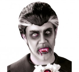 Peruca de Drácula para o Halloween
