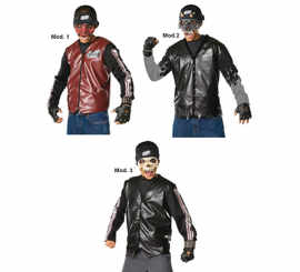 Máscaras da criança Dead City Choppers Halloweenm. 3 sortimento