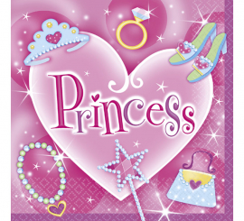 Bag of 16 Princess Napkins measuring 33x33 cm.