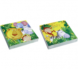 Bag of 20 Safari Napkins measuring 33x33 cm.