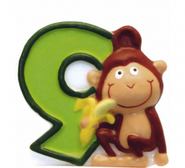 Vela Safari Animal com o número 9