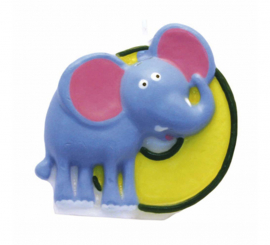 Vela Animal Safari com número 0