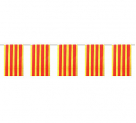 Saco de 50m Bandeira de plástico da Catalunha