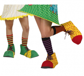 Sapatos de palhaço 25 cm. para crianças 2 mod. surt