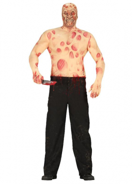 Fato de Burnt Man Halloween para homem