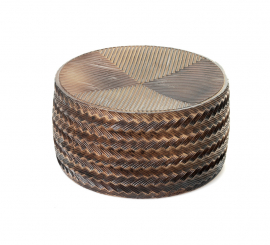 Queijo Manchego de plástico curado com 18,5 cm de diâmetro