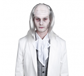 Peruca de zumbi branca para o Halloween