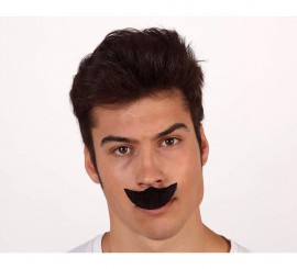 Bigode preto curvado