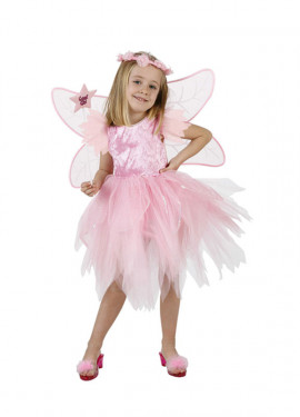 Pink Fairy costume for girls 7 to 9 years old