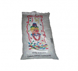 Saco de confete de 10 kg. para passeios a cavalo e carnaval
