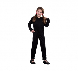 Macacão de malha preta 5-6 anos