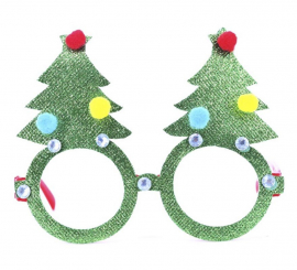Óculos de árvore de Natal brilhantes