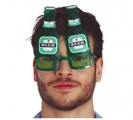 Copos para garrafas de cerveja verdes