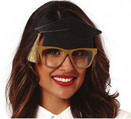 Student Glasses with Mortarboard