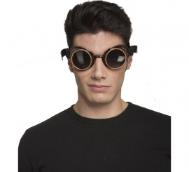 Óculos Steampunk pretos coloridos