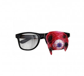 Óculos de zumbi com olho