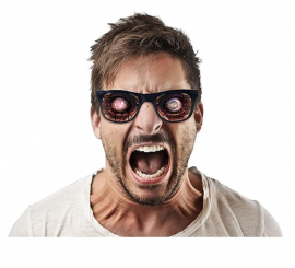 Óculos de zumbi sangrentos