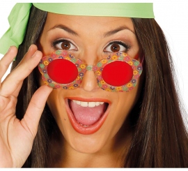 Óculos flor perfeita para hippies