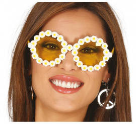 Hippie Glasses with Daisies