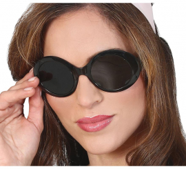 Óculos pretos dos anos 60