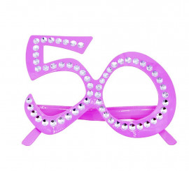 Copos lilás brilhante número 50