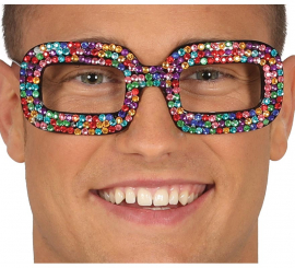 Óculos pop multicoloridos