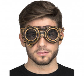 Steampunk Glasses with Grid on the Eyes