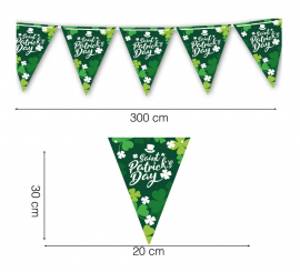 Papel Flâmula de São Patrício 300 cm 20x30 cm