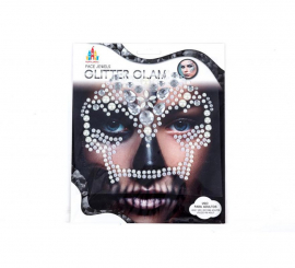 Bright Skull Adhesive Face Gems