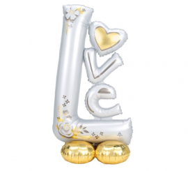 Balão de folha gigante Airloonz Love Wedding 73X147 cm
