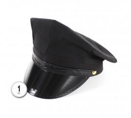 Boné de motorista preto adulto