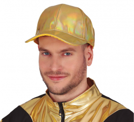 Adult gold metallic cap