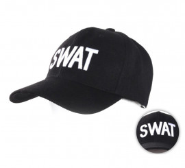 Adult Black Swat Cap