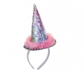 Pink bling bling witch hat