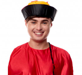 Boné mandarim chinês com trança