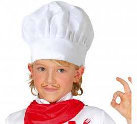 Chapéu de cozinheiro ou chef branco de tecido