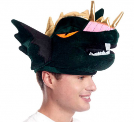 Chapéu de espuma dragão verde