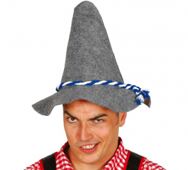 Boné tirolês cinza