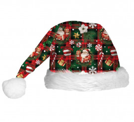 Green Christmas Figures Hat