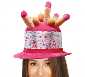 Pastel Hat with Penises