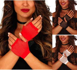 Luvas de malha em várias cores de 11 cm