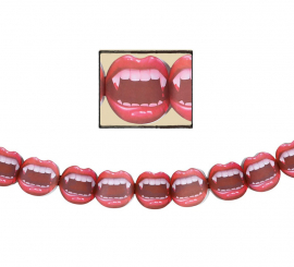 Vampire mouth garland 27x200 cm