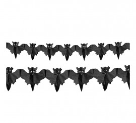 Garland of black bats of 3 meters