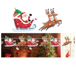 Sleigh garland 300 cm and 16x16 cm per figure